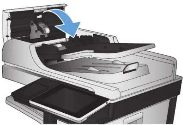 HP Color LaserJet Enterprise MFP M775 - Eliminación de atascos en el alimentador de documentos - 5