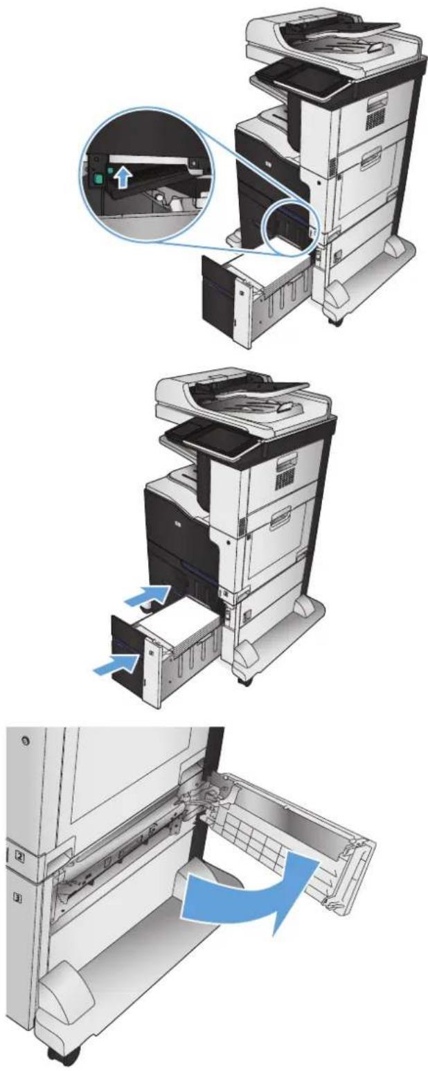 HP Color LaserJet Enterprise MFP M775 - Eliminación de atascos de la bandeja de alta capacidad para 3.500 hojas - 3