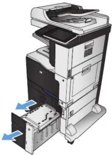 HP Color LaserJet Enterprise MFP M775 - Eliminación de atascos de la bandeja de alta capacidad para 3.500 hojas - 1