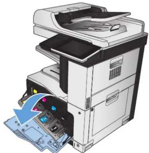 HP Color LaserJet Enterprise MFP M775 - Sustituya los cartuchos de tóner. - 3