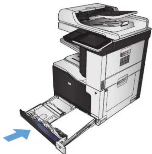 HP Color LaserJet Enterprise MFP M775 - Abra la bandeja. - 2