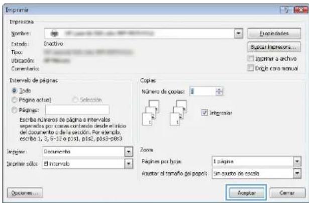 HP Color LaserJet Enterprise MFP M775 - Creación de atajos de impresión (Windows) - 7