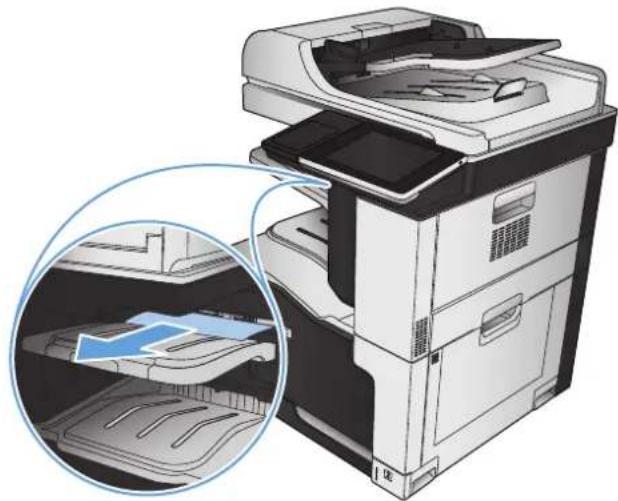 HP Color LaserJet Enterprise MFP M775 - Eliminación de atascos de la grapadora/apiladora - 1