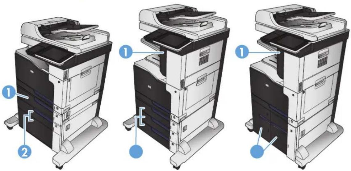 HP Color LaserJet Enterprise MFP M775 - Vista frontal del producto - 3