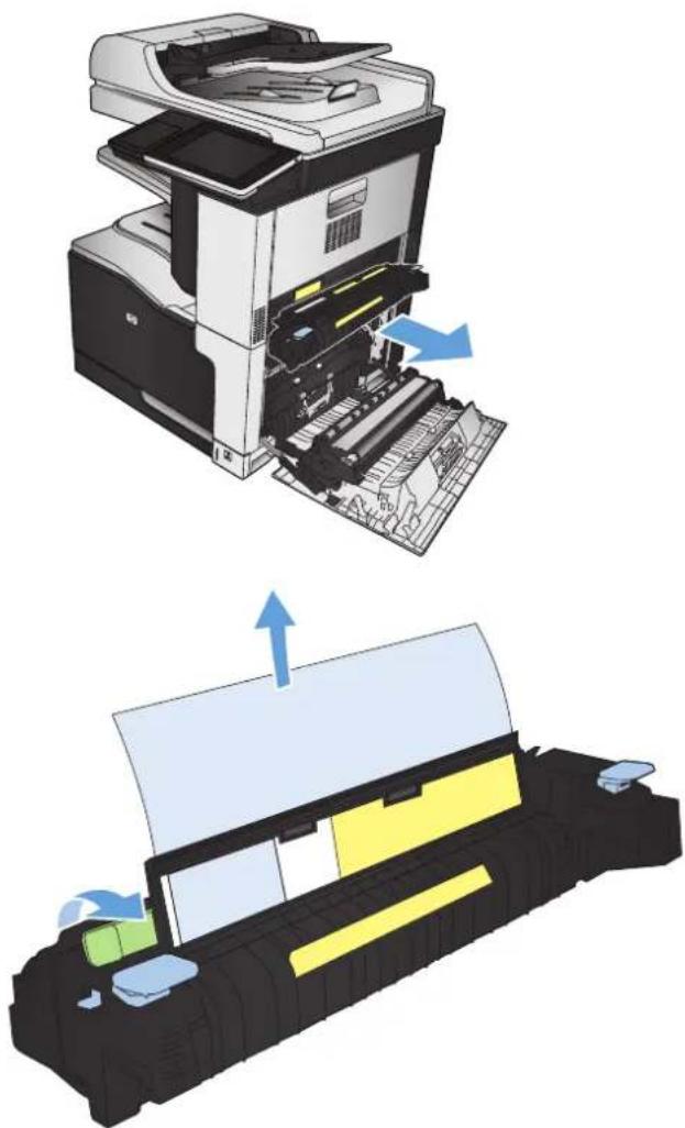 HP Color LaserJet Enterprise MFP M775 - Eliminación de atascos en la puerta derecha - 3