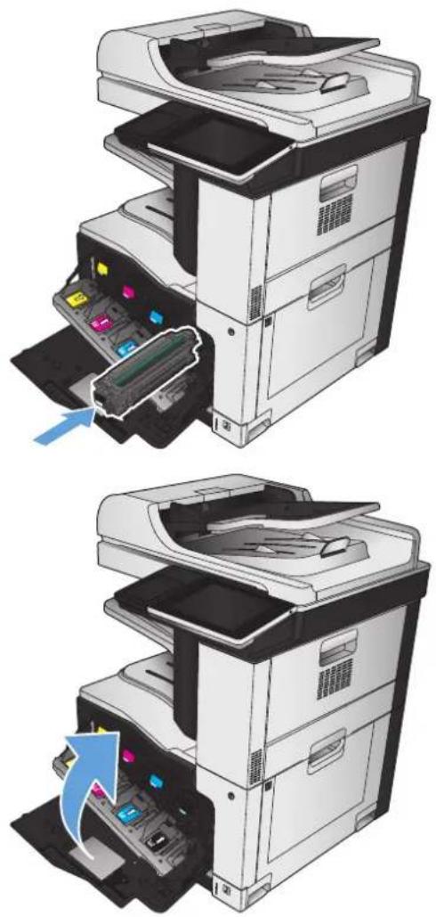 HP Color LaserJet Enterprise MFP M775 - Sustituya los cartuchos de tóner. - 5