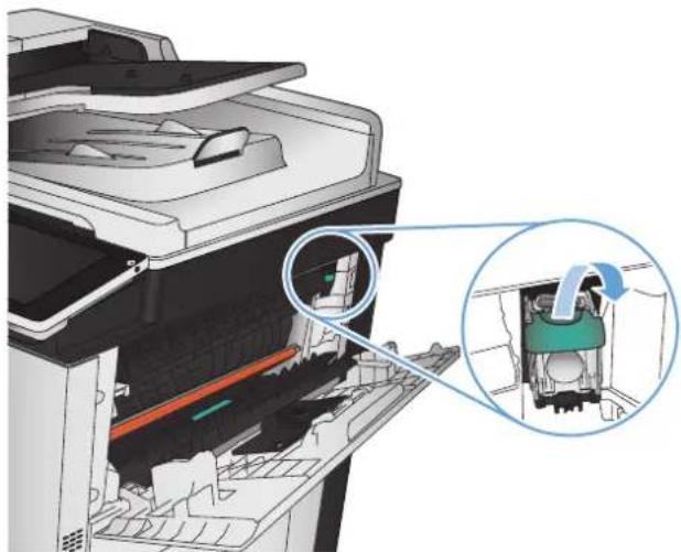 HP Color LaserJet Enterprise MFP M775 - Eliminación de atascos de grapas - 2