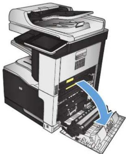 HP Color LaserJet Enterprise MFP M775 - Eliminación de atascos en la bandeja 1 - 2