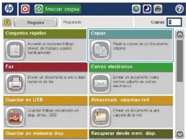 HP Color LaserJet Enterprise MFP M775 - Clasificar un trabajo de copia - 1