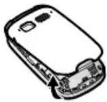 PANASONIC KX-TU446EX - Inserción de una tarjeta SIM, una tarjeta microSD y la batería - 1