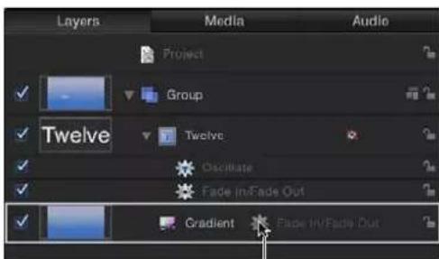 APPLE Motion 5.0 - Transferir un comportamiento de un objeto a otro - 1