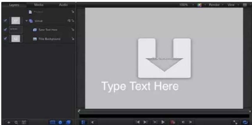 APPLE Motion 5.0 - Plantilla de título de Final Cut - 1