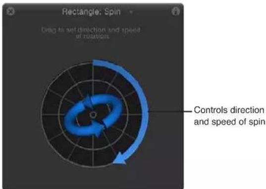 APPLE Motion 5.0 - Controles de la pantalla semitransparente - 1