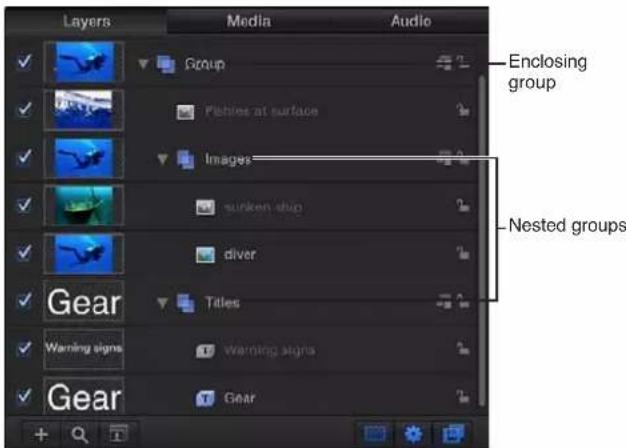 APPLE Motion 5.0 - Introducción a la organización de grupos y capas - 2