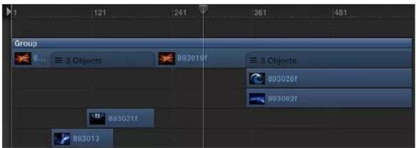 APPLE Motion 5.0 - Pistas de grupo - 2
