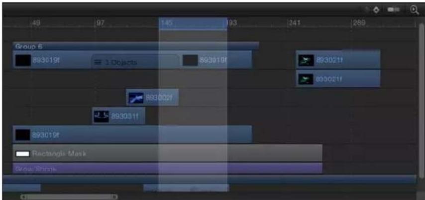 APPLE Motion 5.0 - Seleccionar un intervalo de fotogramas - 1