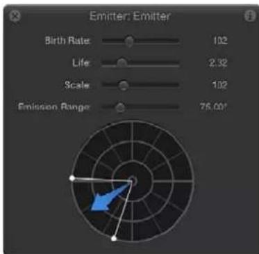 APPLE Motion 5.0 - Crear un sistema de partículas de dos celdas que deje una estela - 8