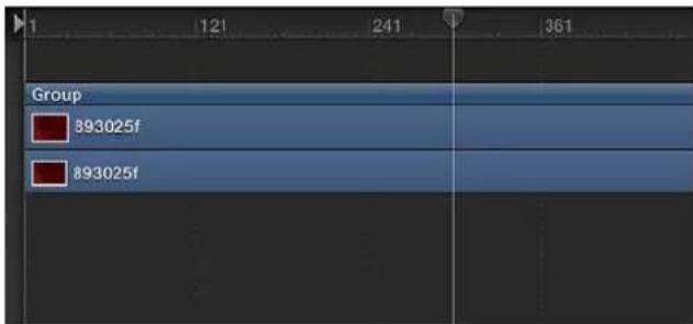 APPLE Motion 5.0 - Dividir pistas - 1