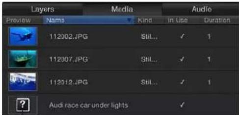 APPLE Motion 5.0 - Contenido conectado frente a contenido sin conexión - 3