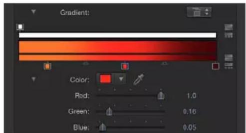 APPLE Motion 5.0 - Cambiar los colores de una gradación - 2