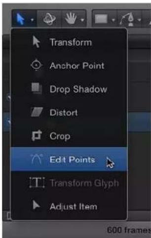 APPLE Motion 5.0 - Mostrar los puntos de control de una figura - 1