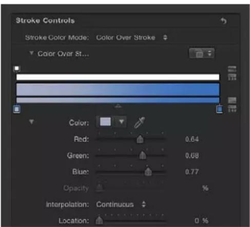 APPLE Motion 5.0 - Controles de trazo - 1