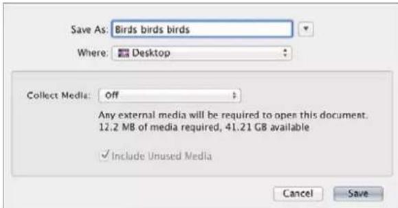 APPLE Motion 5.0 - Guardar un proyecto - 1