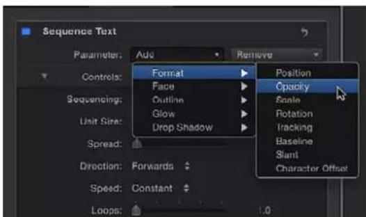 APPLE Motion 5.0 - Utilizar el comportamiento "Texto de la secuencia" - 3