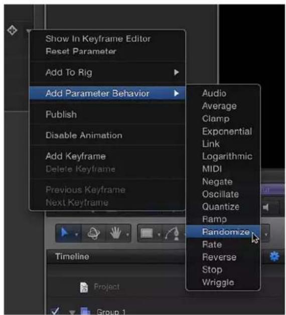 APPLE Motion 5.0 - Aplicar un comportamiento de parámetro a un parámetro de filtro - 1