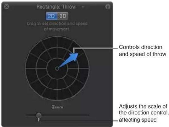 APPLE Motion 5.0 - Controles de la pantalla semitransparente - 1
