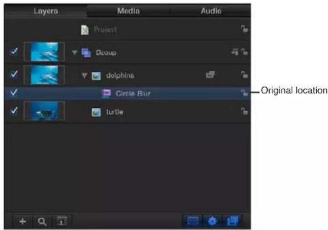APPLE Motion 5.0 - Mover un filtro - 1