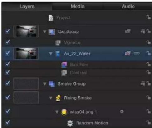 APPLE Motion 5.0 - Introducción a la lista Capas - 1