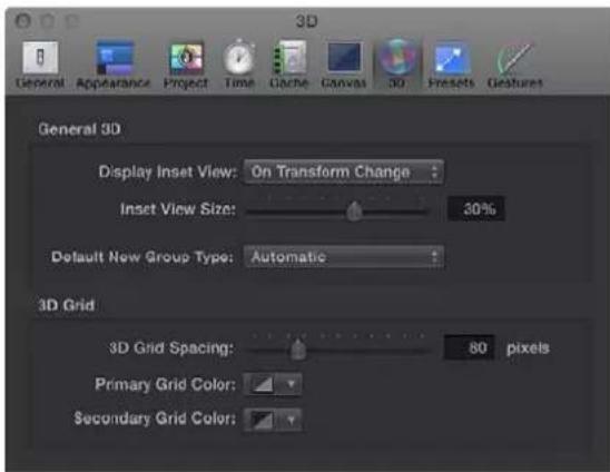 APPLE Motion 5.0 - Panel 3D - 1