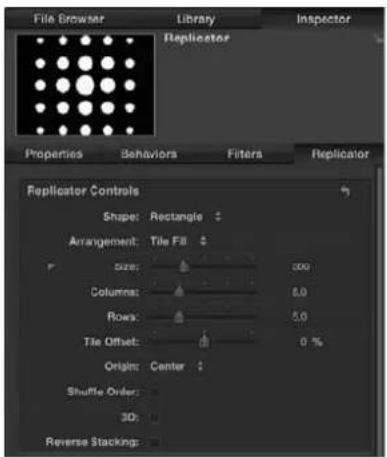 APPLE Motion 5.0 - Anatomía de un replicador - 4