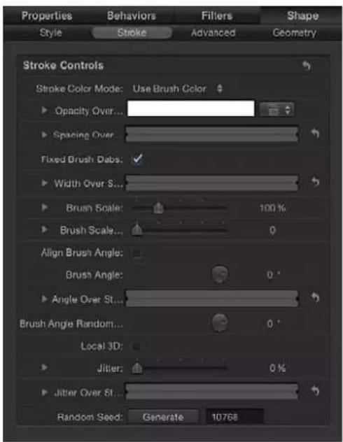 APPLE Motion 5.0 - Panel Trazo - 1