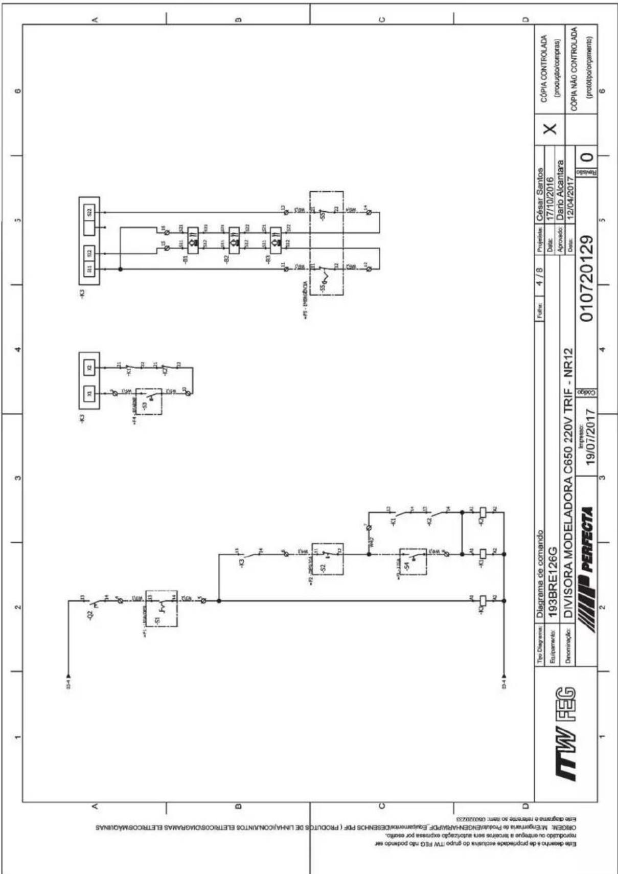 Perfecta C650 - Diagrama de Força C650 - 220V - 2