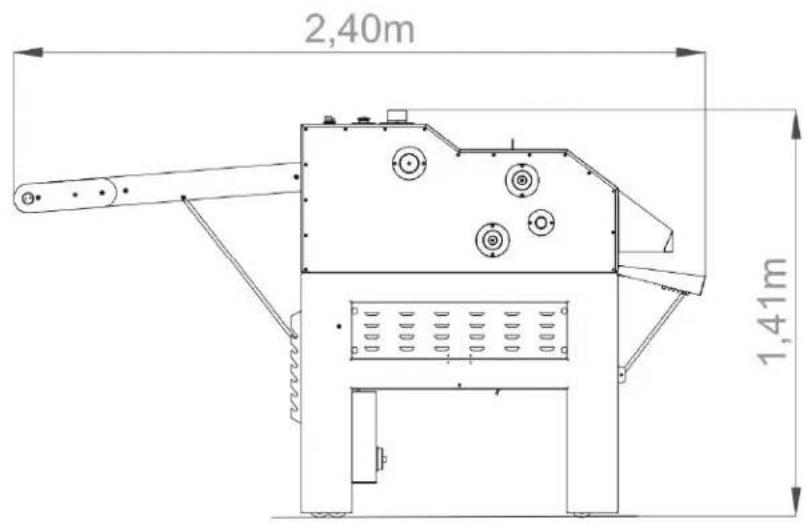 Perfecta C650 - Dimensões Divisora Modeladora C650 - 2