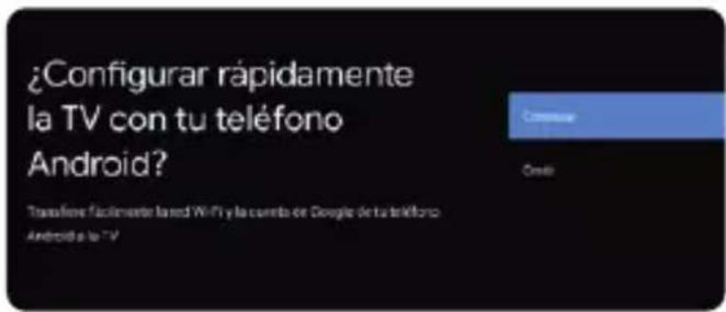 ¿Configurar rápidamente la TV con tu teléfono Android? Transfere fácilmente based WiFi y la cuenta de Google de tu teléfono Android e la TV