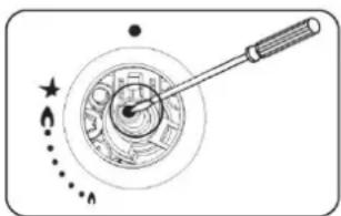 CANDY TRIOVXNT/1-8 - CASO 2: tornillo regulador no visible (véase la figura 3B) - 1