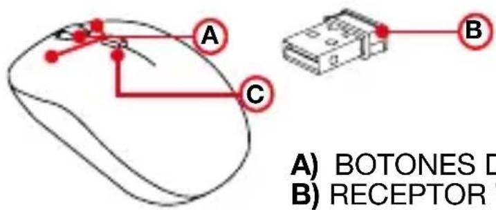 A) BOTONES D B) RECEPTOR T