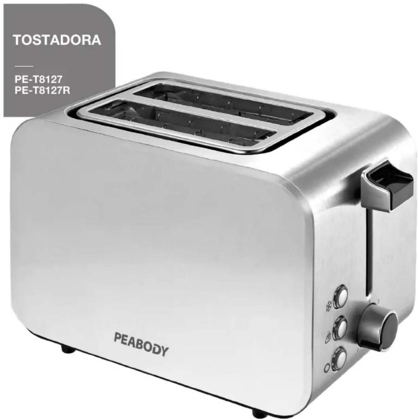TOSTADORA PE-T8127 PE-T8127R PEABODY