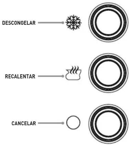 DESCONGELAR RECALENTAR CANCELAR