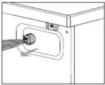 NEVIR NVR-WMFL1261INOA-BC - Cleaning the water inlet filter - 1
