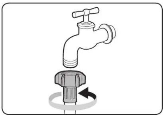 SAMSUNG WA18J6710LW/AX - PASO 3 Conecte la manguera de agua - 6