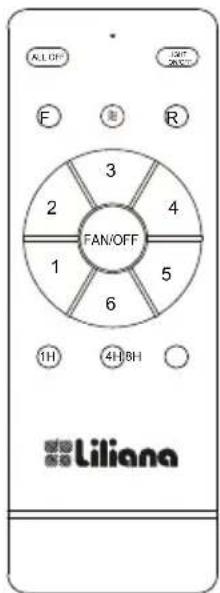 ALOFF F 3 2 4 FAN/OFF 1 5 6 1H 4H 8H Liliana