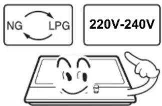NG LPG 220V-240V