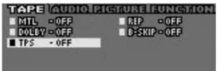 PANASONIC CQ-FX721P - Cassette Tape Mode Setting - 1