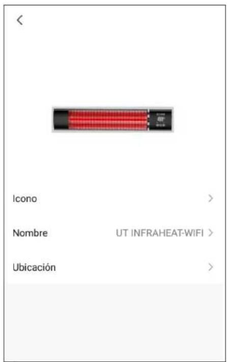< Icono > Nombre UT INFRAHEAT-WIFI > Ubicación >