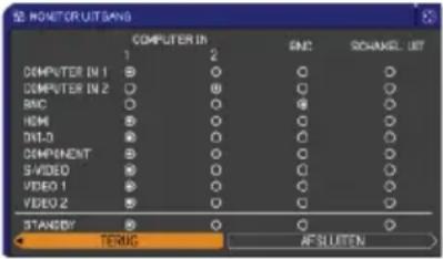 HITACHI CP-X10000W - INSTELLING menu - 6