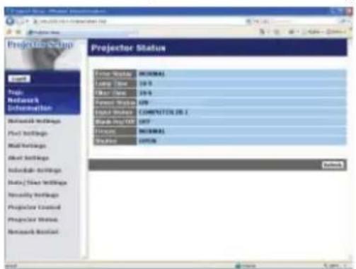 HITACHI CP-X10000W - Projector Status (Projectorstatus) - 1
